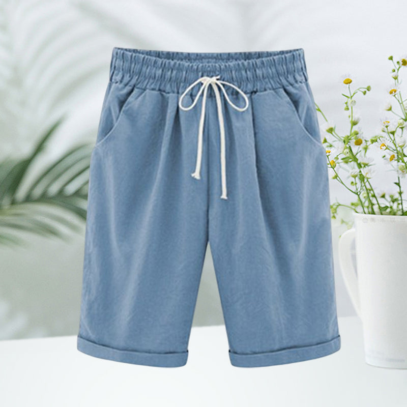 Afslappede og behagelige sommershorts med elastisk talje