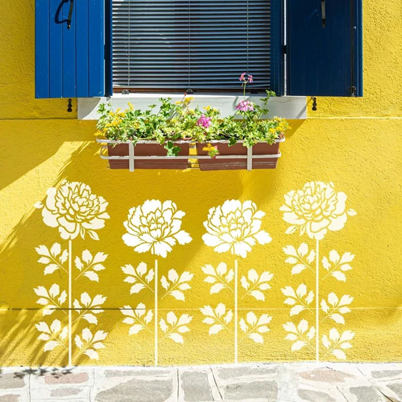 Store blomsterskabeloner til havehegn