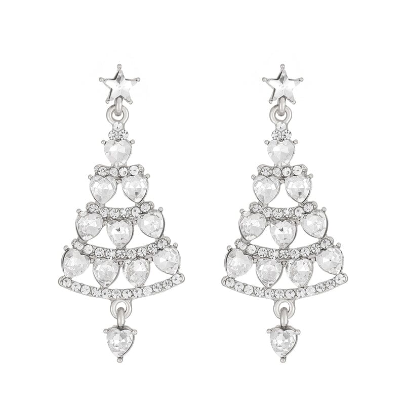 Sparkling Christmas Tree Earrings