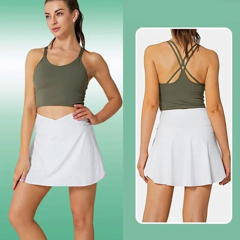 Stretchy Tennis skort With Pockets