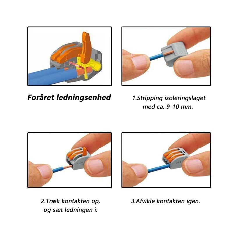 Universal Wire Connector Terminal Block til hurtig ledningsføring