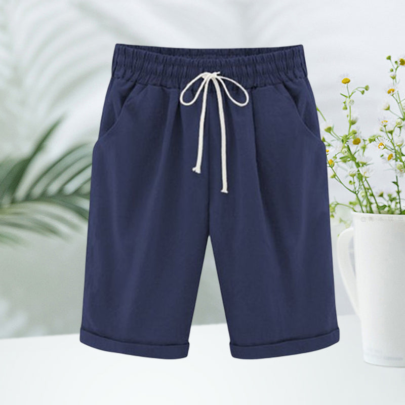 Afslappede og behagelige sommershorts med elastisk talje