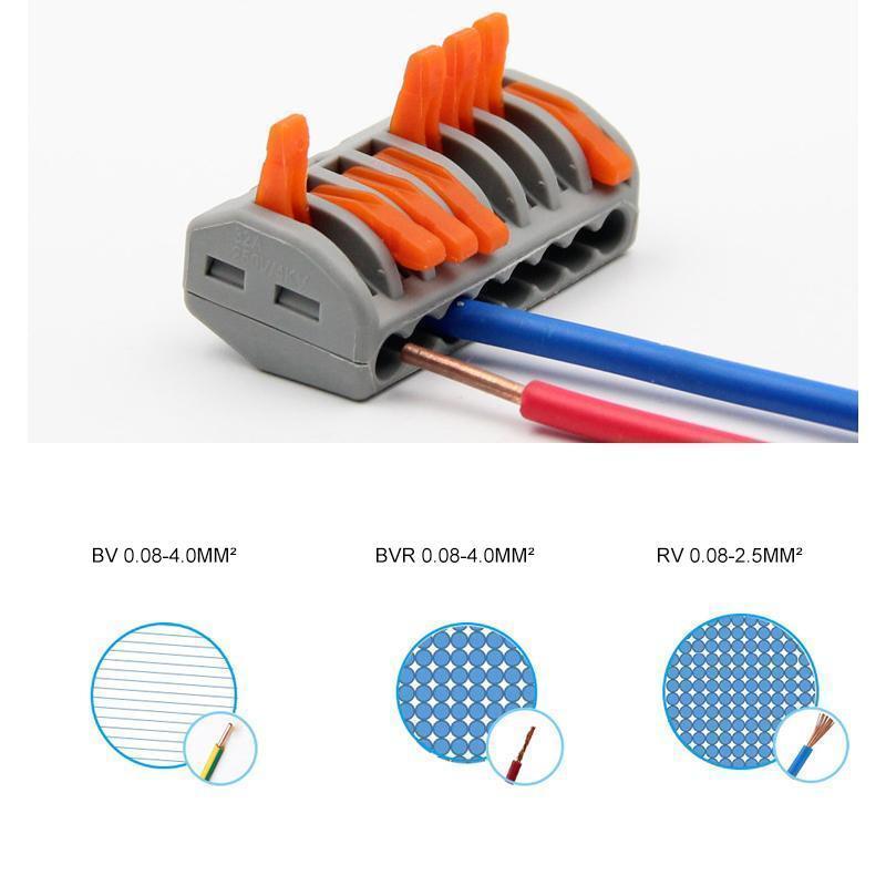 Universal Wire Connector Terminal Block til hurtig ledningsføring