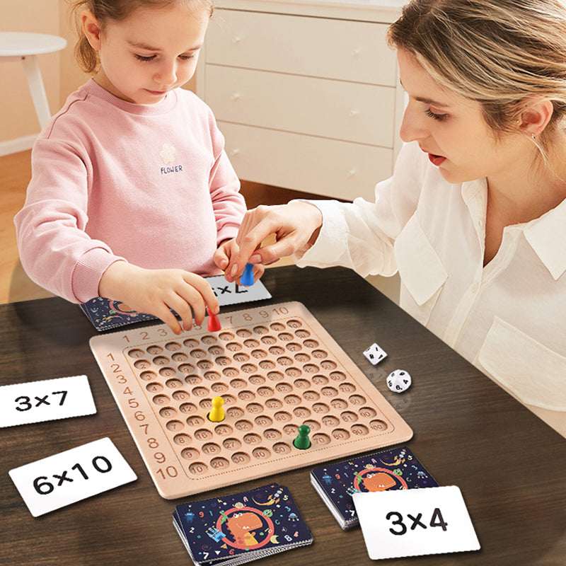 Montessori Multiplikations-brætspil i træ