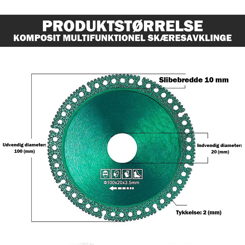 Multifunktionel Komposit-savskæreklinge