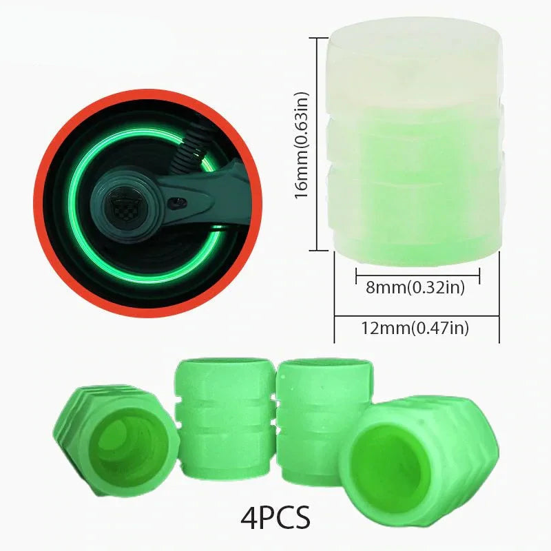 Universal fluorescerende dækventilhætter